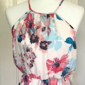 Pink Lily Flower Dress -Size Small